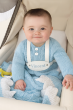 White premium genuine Italian leather toddler safety walking harness